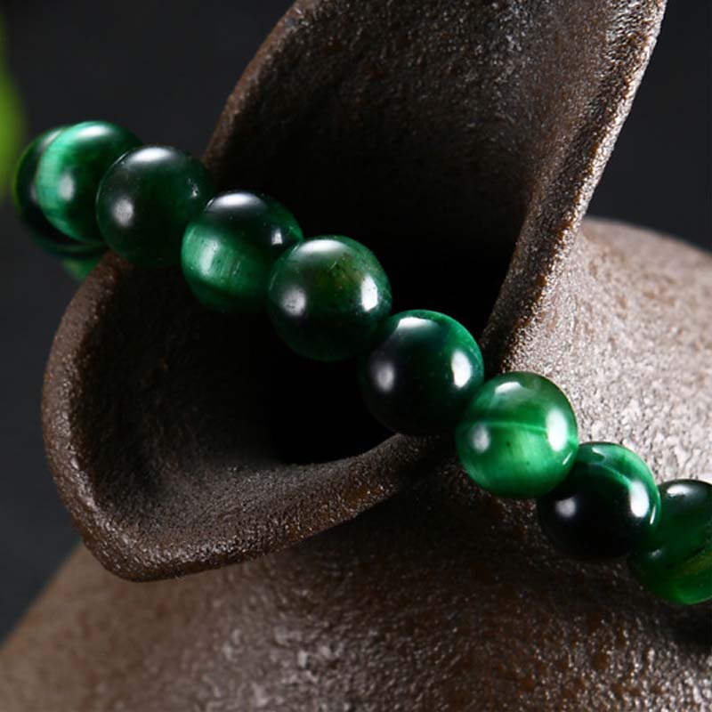 KarmaRipple's Authentic Green Tiger Eye Strength Bracelet p7