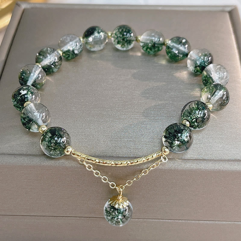 KarmaRipple's Green Phantom Gemstone Confidence Talisman Bracelet p13