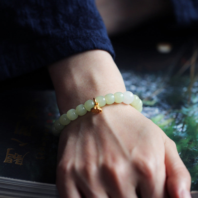 KarmaRipple's Jade Lotus Abundance Adjustable Bracelet p8