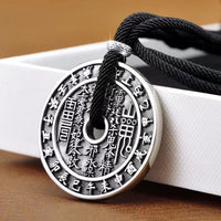 Collier avec pendentif en bronze représentant des pièces de monnaie en forme de Bagua, inspiré des fantômes des montagnes de KarmaRipple