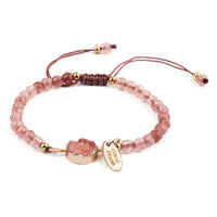 Bracelet d'équilibrage porte-bonheur en pierres précieuses authentiques de KarmaRipple