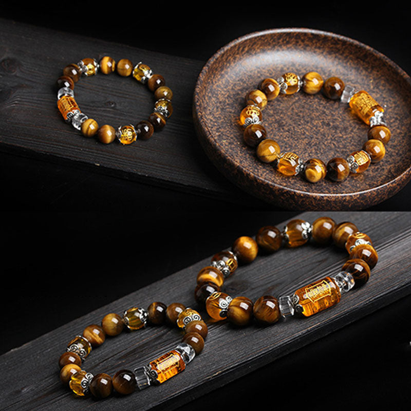 KarmaRipple's Tiger Eye Bead Fortune Prosperity Bracelet p6