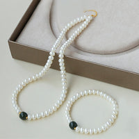 Collier et bracelet en argent sterling 925 avec pendentif en jade Hetian authentique et aigue-marine de KarmaRipple, symbole de la sagesse et de la sincérité