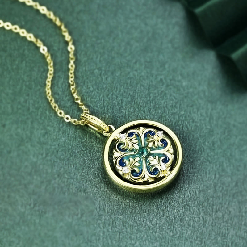 KarmaRipple's 925 Sterling Silver Lotus Flower Floral Zircon Enlightenment Rotatable Pendant Necklace p4