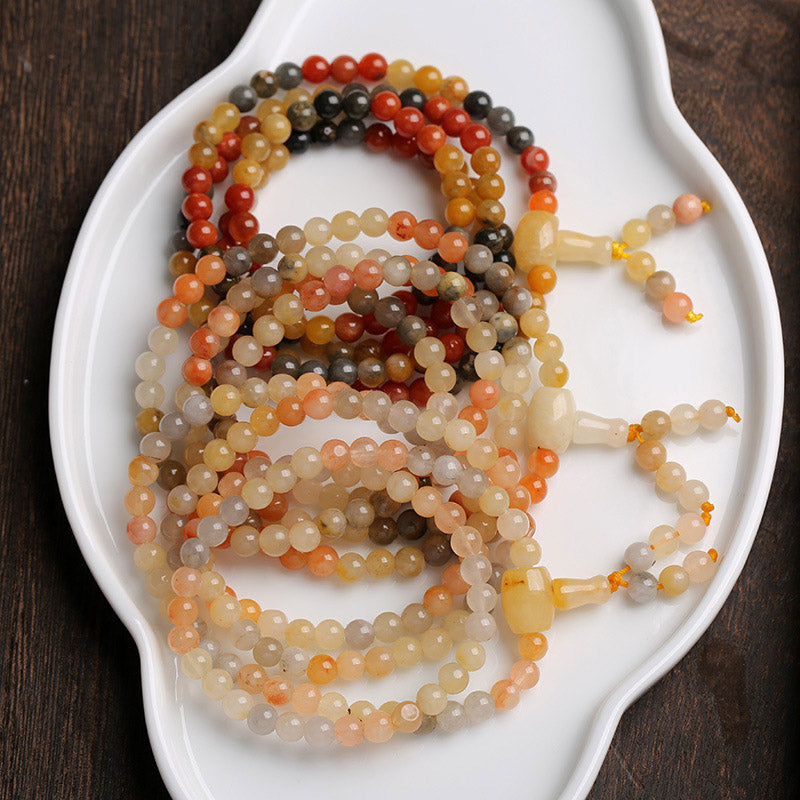 KarmaRipple's 108 Beadwork Authentic Red Agate Mala Protection Bracelet p3