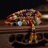 Bracelet Mala d'équilibrage en 108 quartz de KarmaRipple