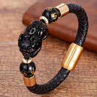 Bracelet Feng Shui Oeil de Tigre Pixiu de KarmaRipple