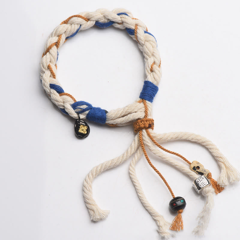 KarmaRipple's Tibet Zakiram Goddess of Wealth Thangka Handmade Fortune Bracelet p16