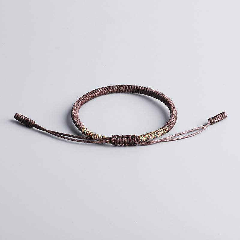 KarmaRipple's 3Pcs Tibetan Handmade Multicolored Fortune King Kong Weave Auspiciousness Bracelet p6