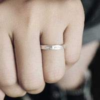 Bague de bénédiction en argent sterling 925 au design simple de KarmaRipple