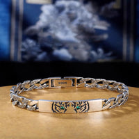 Bracelet porte-bonheur en bronze à motif floral de la dynastie Tiger Tang de KarmaRipple