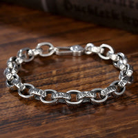 Bracelet jonc en argent sterling 925 gravé Om Mani Padme Hum de KarmaRipple
