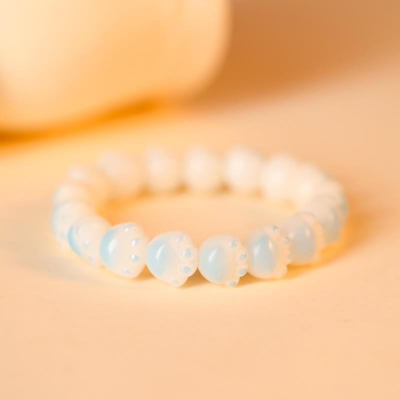 KarmaRipple's Authentic Bodhi Seed Lovely Paw Fortunate Cat Paw Peace Bracelet p8