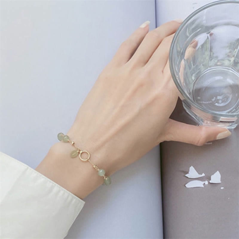 KarmaRipple's Unique Authentic Hetian Jade 14K Gold filled Fortune Beaded Bracelet p4