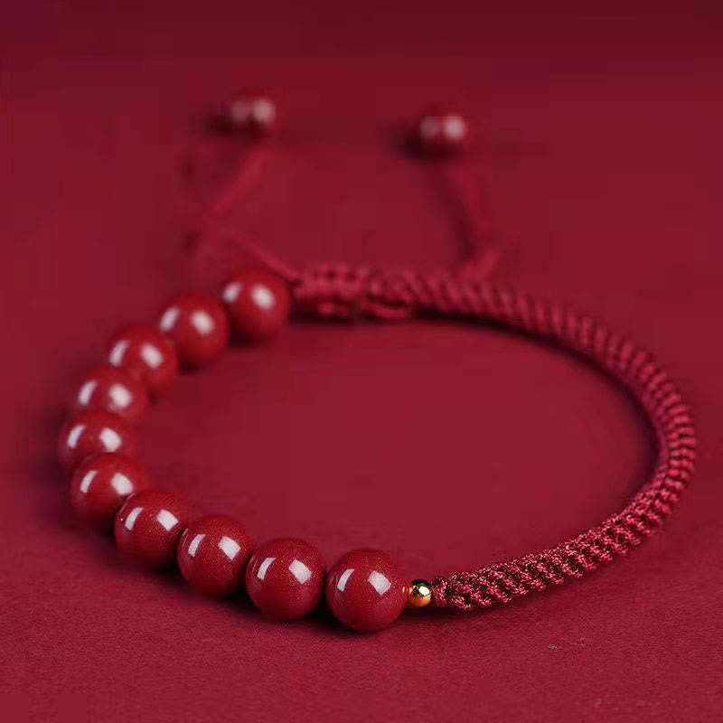 KarmaRipple's Authentic Cinnabar King Kong Weave Blessing String Bracelet p30