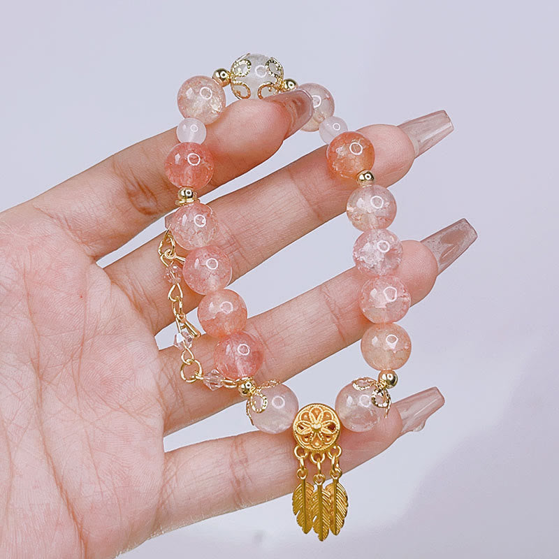 KarmaRipple's Glass Bead Dream Catcher Protection Talisman Bracelet p5