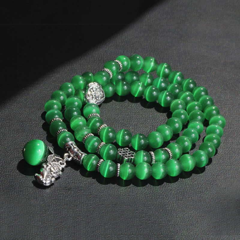 KarmaRipple's Cat Eye PiXiu Support Triple Wrap Bracelet p16