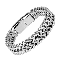 Bracelet d'équilibre en acier titane avec boucle magnétique en écailles de poisson de KarmaRipple