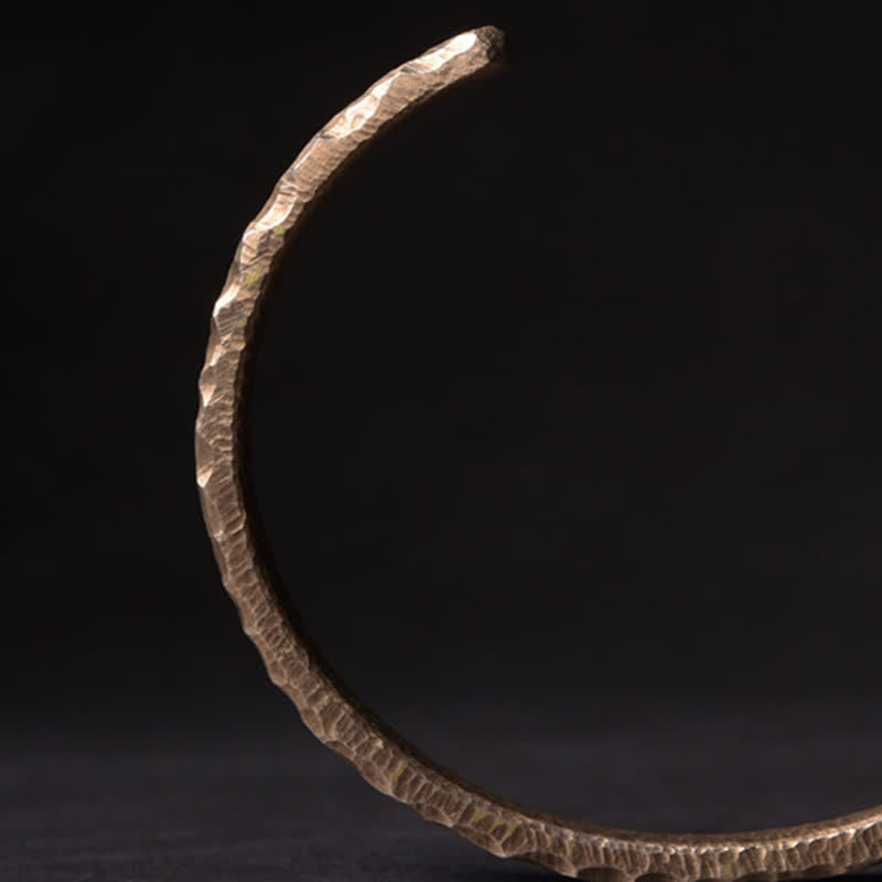 KarmaRipple's Simple Design Bronze Wealth Cuff Bracelet p12