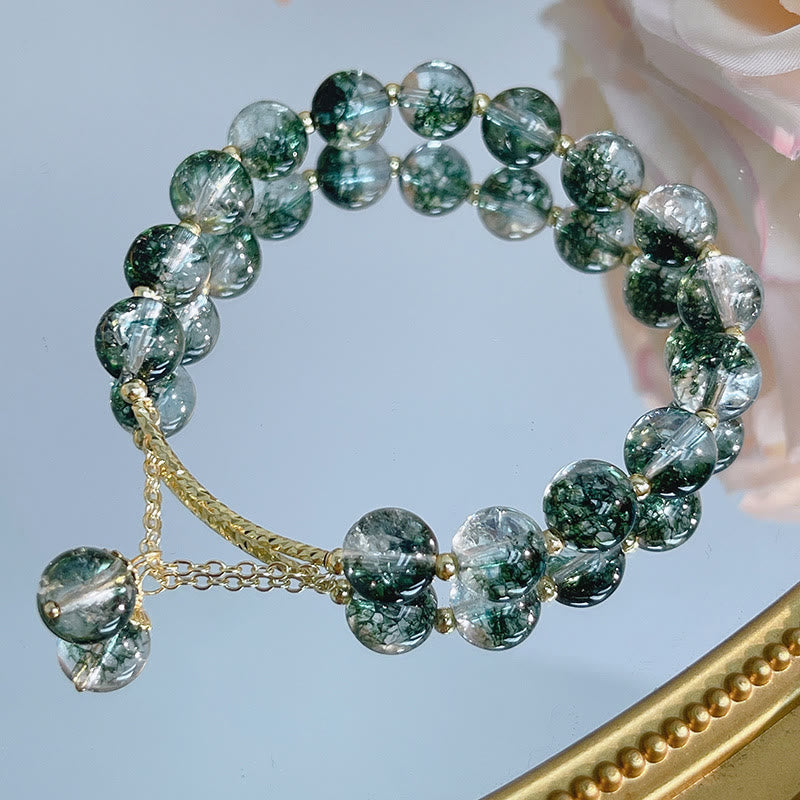 KarmaRipple's Green Phantom Gemstone Confidence Talisman Bracelet p7