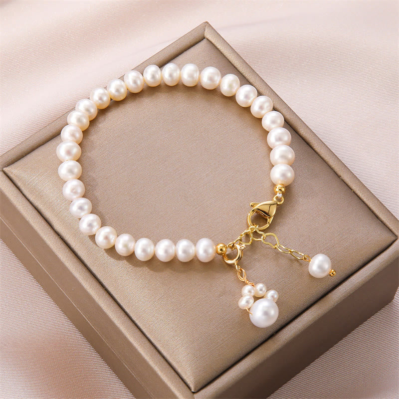 KarmaRipple's Pearl Cat Paw Balancing Chain Bracelet p1