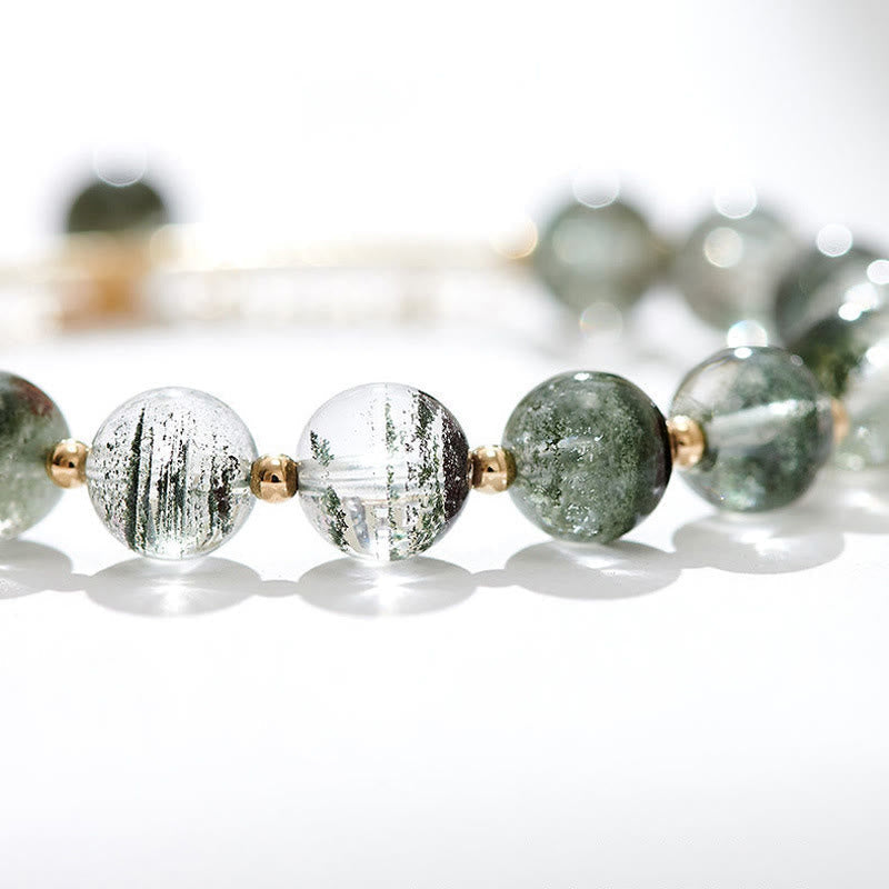 KarmaRipple's Green Phantom Gemstone Confidence Talisman Bracelet p17