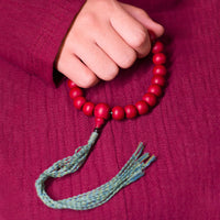 Bracelet Mala en bois d'Abelia Biflora de KarmaRipple, éloignant les mauvais esprits