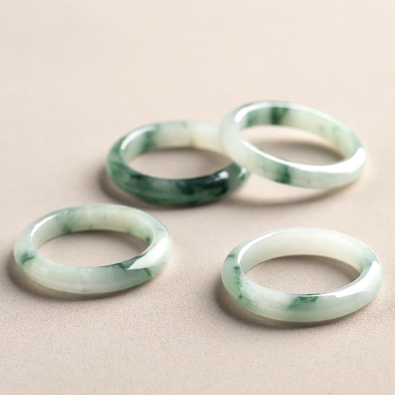 KarmaRipple's Authentic Green Jade Fortune Abundance Ring p5