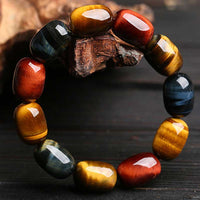 Bracelet de protection et d'équilibrage authentique en œil de tigre de KarmaRipple