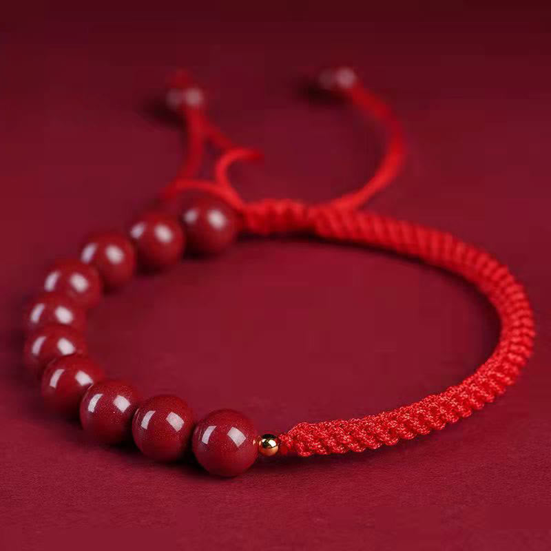 KarmaRipple's Authentic Cinnabar King Kong Weave Blessing String Bracelet p32