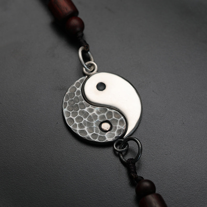 KarmaRipple's 990 Sterling Silver Yin Yang Balance Balance Pendant Necklace p5