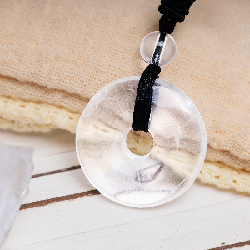 KarmaRipple's Fortunate Coin Necklace Balancing Gemstone Gemstone Pendant p34