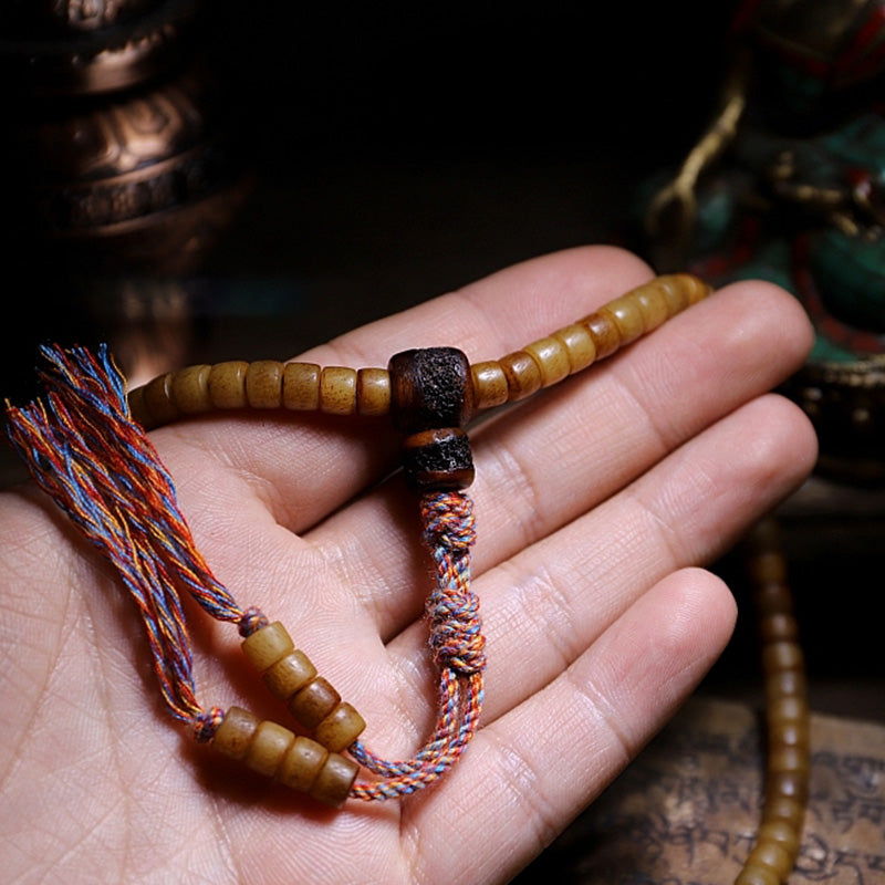KarmaRipple's Tibet 108 Mala Beadwork Yak Bone Amber Balance Bracelet p8