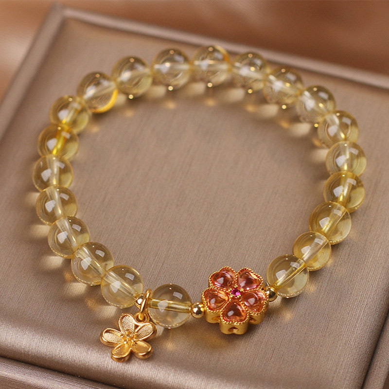 KarmaRipple's Authentic Citrine Flower Talisman Prosperity Protection Bracelet p3