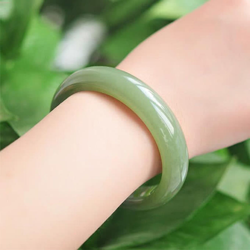 KarmaRipple's Jade Abundance Blessing Bangle Bracelet p5