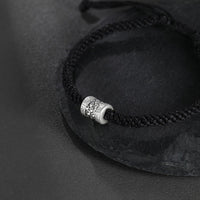 Bracelet en argent sterling 999 avec cordon rouge et symbole de la force du nuage porte-bonheur de KarmaRipple