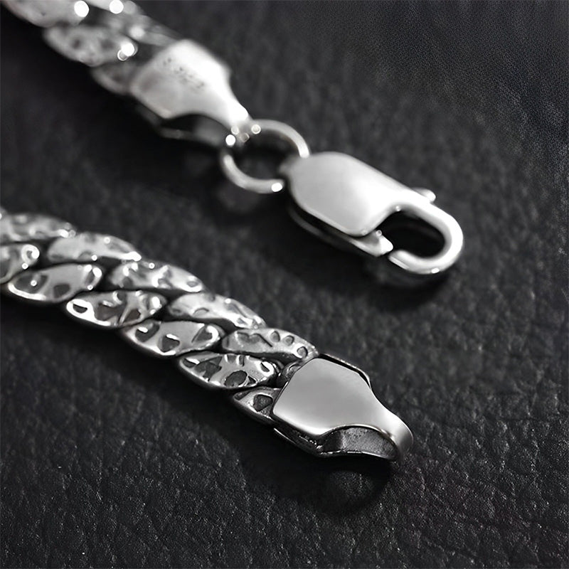 KarmaRipple's Simple Dotted Texture Design Bronze Fortune Buckle Bracelet p3