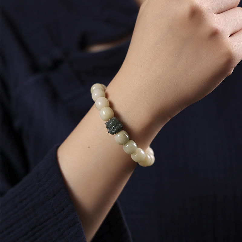 KarmaRipple's Fortunate Cat Bodhi Seed Cat Paw Peace Bracelet p6