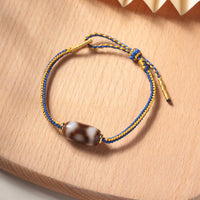 Bracelet tibétain à trois yeux Dzi de KarmaRipple, porte-bonheur