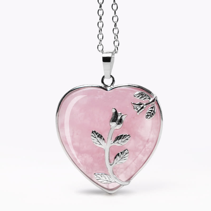KarmaRipple's Authentic Balancing Crystals Heart Necklace Necklaces p17