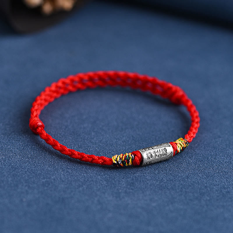 KarmaRipple's Handcrafted 925 Sterling Silver Everything Goes Well Design Protection Strength Bracelet Anklet p9