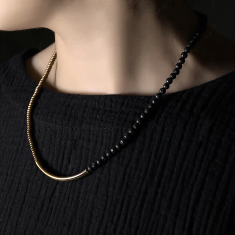 KarmaRipple's Vintage Lava Rock Bronze Support Bracelet p6