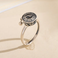 Bague rotative Yin Yang en bronze de KarmaRipple
