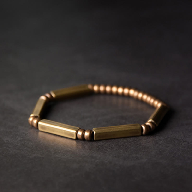 KarmaRipple's Tibetan Simple Design Bronze Wealth Fortune Bracelet p4