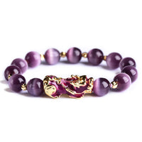 Bracelet de richesse œil de chat Pixiu de KarmaRipple