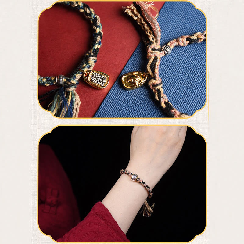 KarmaRipple's Zakiram Goddess of Wealth Om Mani Padme Hum Peace Handmade Bracelet p8